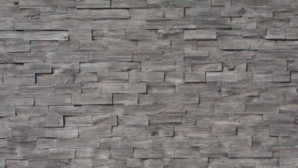 Wood Ahşap Panel - Anthracite - zerda stone