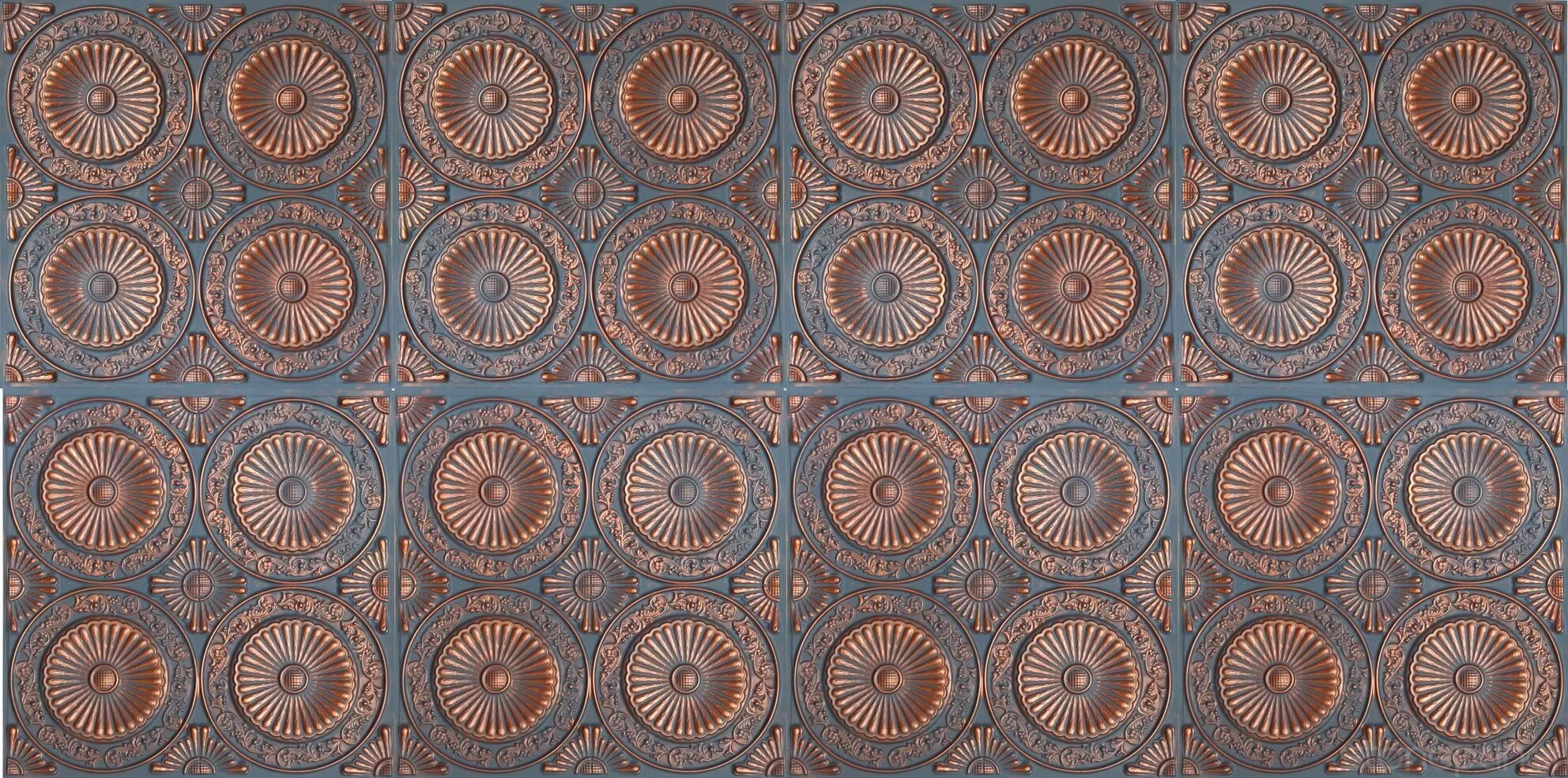 Coranado tavan Paneli - Bluish Copper zerda stone