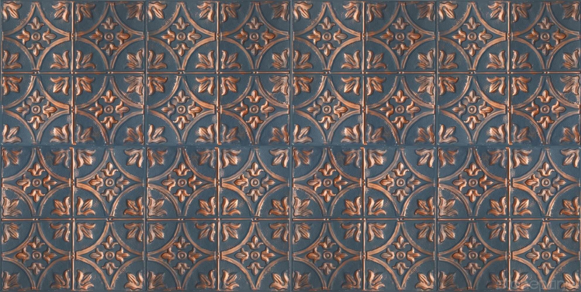 Custom tavan paneli - Bluish Copper - zerda stone Custom tavan paneli - Bluish Copper - zerda stone