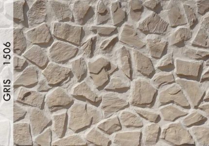 Rocc taş duvar panelleri - Gris - zerda stone