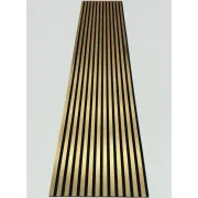 Gold Slim Duvar Kaplama Paneli 60cmx280cm | Modern Ahşap Görünümlü Dekorasyon