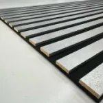 Gümüş Slim Duvar Kaplama Paneli 60cmx280cm | Modern Ahşap Görünümlü Dekorasyon